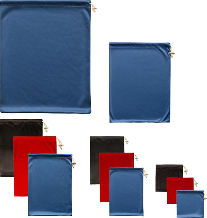 Valante Set of Adult Game Toys Microfiber Drawstring Storage Bags (5 Size Set)