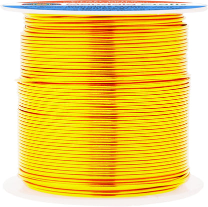 Mandala Crafts 20 Gauge Anodized Aluminum Craft Wire for Jewelry Making - 100 FT Colored Flexible Light Gold Tone Wire - Bendable for Bonsai Armature Crafting Sculpting - Crafty Corner