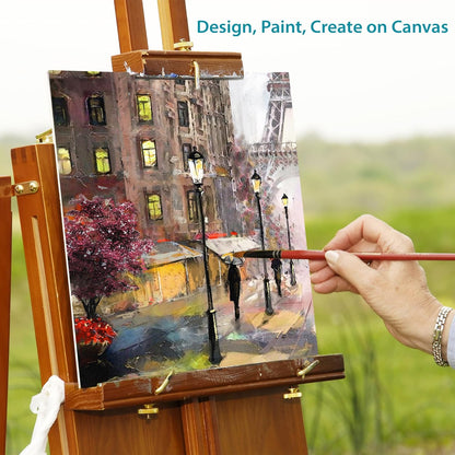KEFF Canvas Boards for Painting - 12x12 8-Pack Bulk Canvas Panels, 100% Cotton Triple Primed Large Canvases for Art Painting Supplies, Acrylic, Oil, Watercolor & Tempera
