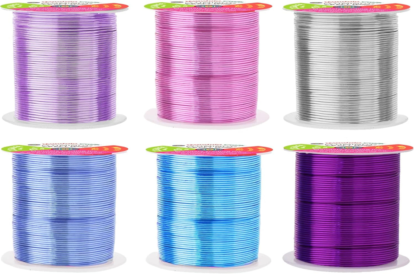 Mandala Crafts 22 Gauge Anodized Aluminum Craft Wire for Jewelry Making - 450 FT Colored Flexible Silver Lavender Purple Pink Ice Blue Turquoise Wire - Bendable for Bonsai Armature Crafting Sculpting - Crafty Corner