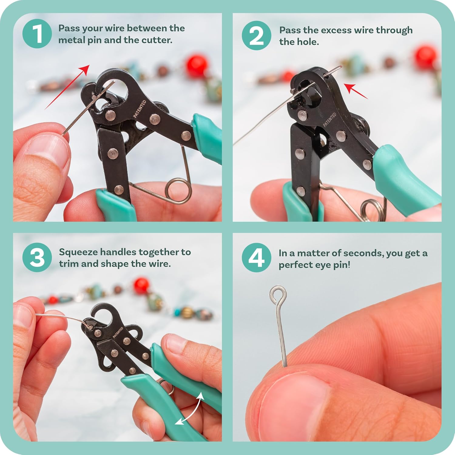 The Beadsmith Vintaj One Step Looper – Create and Trim Consistent 1.5 mm Loops for Jewelry, Use With 18-26g Craft Wire - Crafty Corner