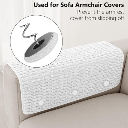 Linen Fabric-Covered Twist Pins - 8 Colors Upholstery Pins & Bed Skirt Pins -Used to Secure Sofa Cushion, Armrest Covers, Furniture & Bed Skir(12, White)