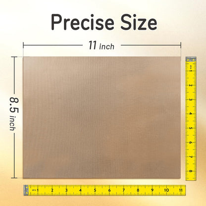 TransOurDream 3 Pack PTFE Teflon Sheets Size S 8.5 x 11" for Mini Heat Press Heat Resistant Craft Mat Sublimation Paper and Heat Transfer Paper Reusable