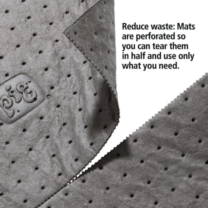 PIG Mat | Oil Absorbent Mat | Original PIG Mat | 15" x 20" Mat Pads | Absorbs 11 Gallons per Box | 100 Oil Absorbing Pads | Lightweight | MAT155