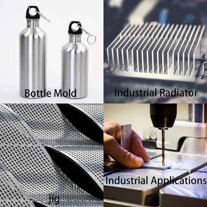 2Pack 6061 T651 Aluminum Sheet Metal 12 x 12 x 1/32 Inch Flat Plain Aluminum Plate Covered with Protective Film, Rectangle Aluminum Metal Plate for Crafting, DIY, Industrial, 0.8mm Thick