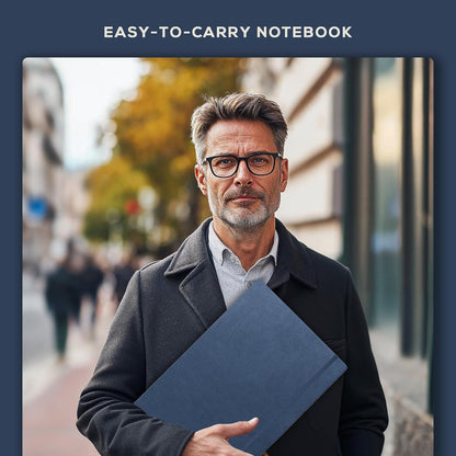 Beechmore Books A3 Sketchbook – 11.7x16.5 Premium Vegan Leather Bound Extra Large Sketch Book Hardcover, 160gsm 160 Perforated Ivory Pages, Blank Sketch Pad, Gift Boxed, Back Pocket, Ribbon Bookmark - Crafty Corner