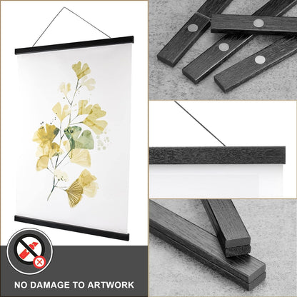 WITCOLOR Magnetic Poster Hanger Frame, 20" Wide Magnetic Hanging Frames 20x28 20x30 20x20 20x16 20x24 Magnet Poster Holder for Wall Hang Poster (Black)