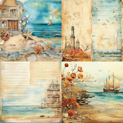 YASMEN 6"x6" Scrapbook Paper Pad - 24 Sheets of Patterned Cardstock for Card Making, Scrapbooking, Junk Journal, DIY Gift Cards - Single-Sided Decopodge Decorative Craft Paper - Crafty Corner