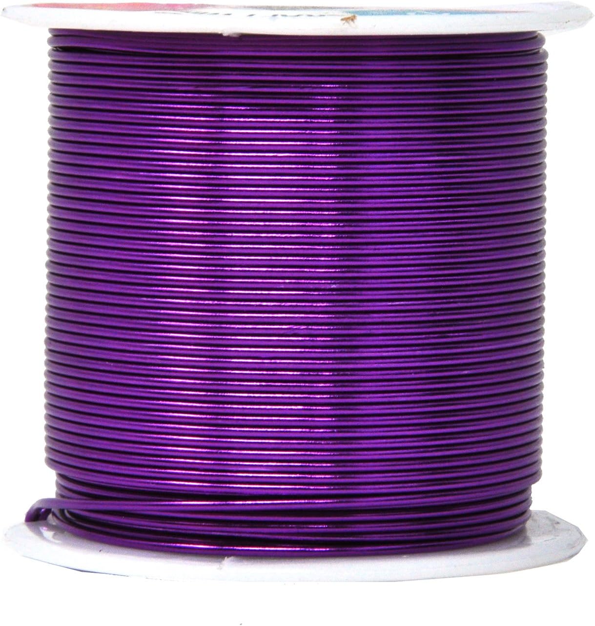 Mandala Crafts 18 Gauge Anodized Aluminum Craft Wire for Jewelry Making - 450 FT Colored Flexible Silver Copper Purple Pink Brown Ice Blue Wire - Bendable for Bonsai Armature Crafting Sculpting - Crafty Corner