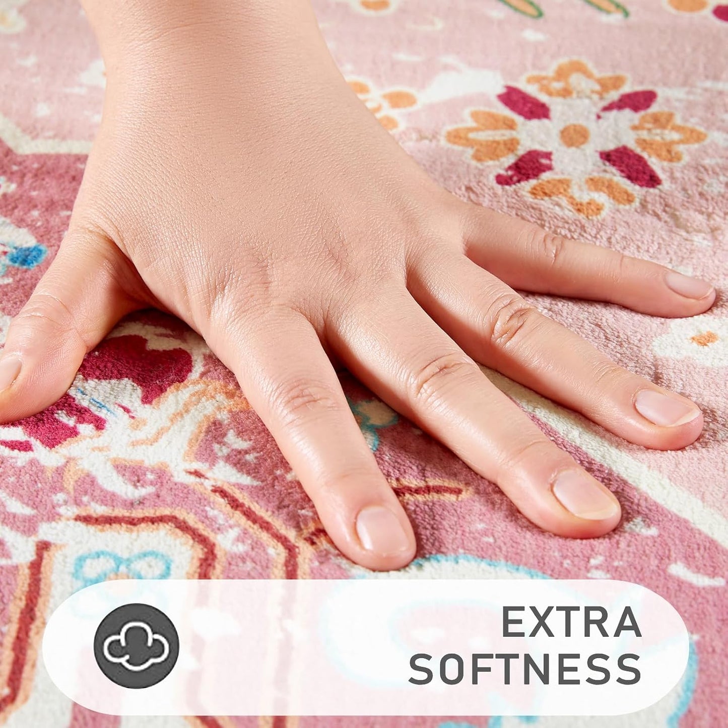 Washable Pink Rugs Thin Oriental Boho Vintage Cute Tropical Leopard 6ft Round Area Rugs for Bedroom Kitchen Dining Living Room Office Indoor Entryway Distressed Nursery Circle Carpet