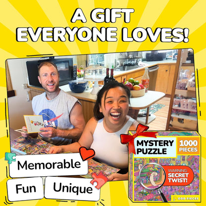 Odd Pieces Jigsaw Puzzles 1000 Pieces - Magic Mystery Story Secret Ending Puzzle - Perfect Game Night for Adults & Kids - Fantasy Sci-Fi City Theme (Shutterbug)
