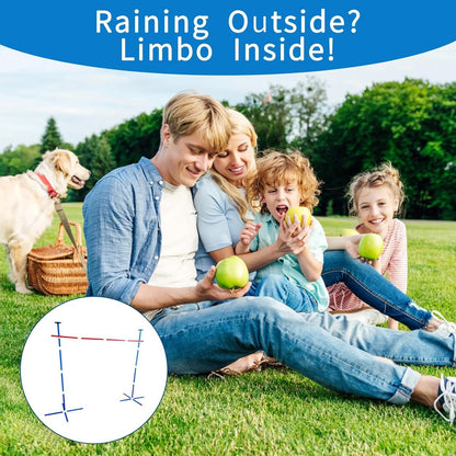 Limbo Game for Kids and Adults, Indoor/Outdoor Limbo Set Party Games Backyard Carnival Games for Family, Beach Lawn Games Camping Luau Birthday Game with Carry Bag