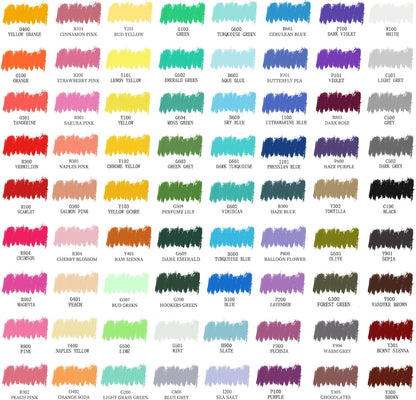 Artecho Oil Pastels Set of 72 Colors, Soft Oil Pastels for Art Painting, Drawing, Blending, Art Supplies for Artists, Beginners, Teachers (10 x 70 mm)