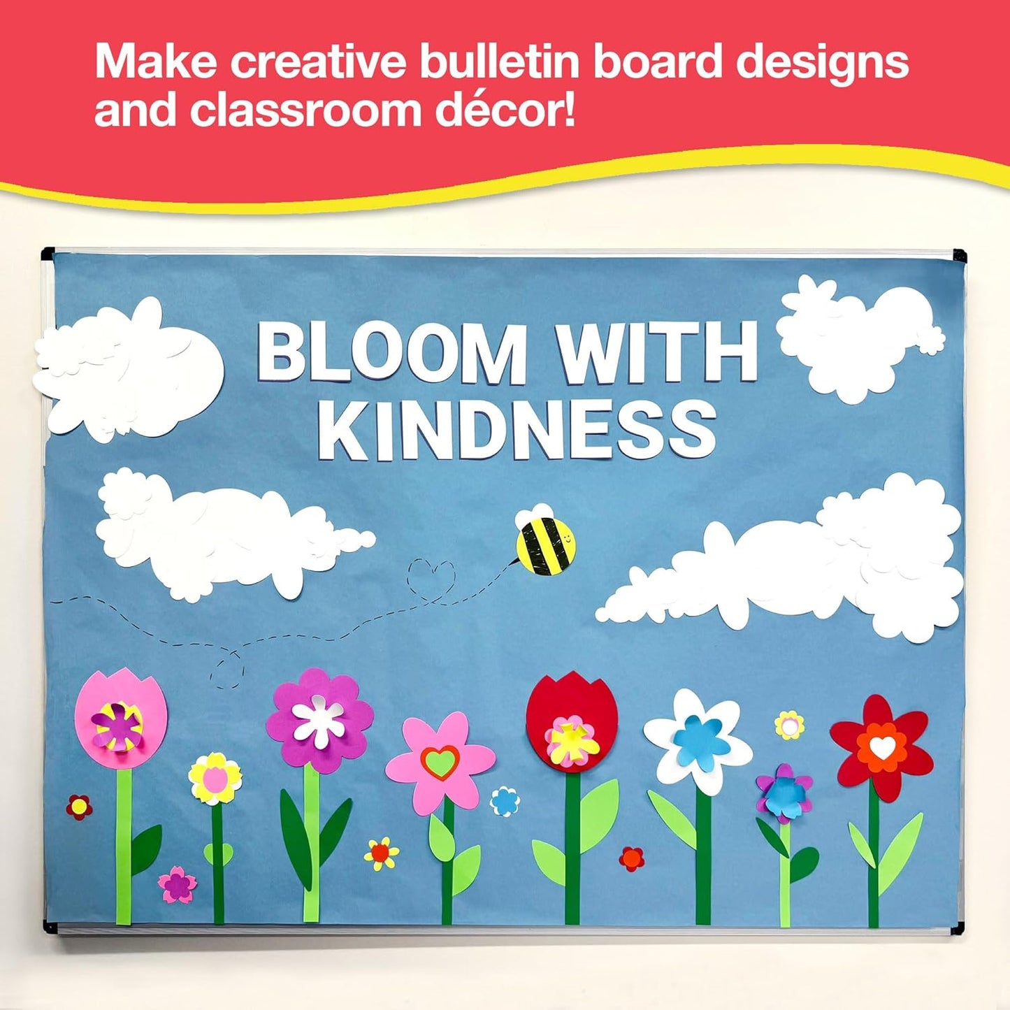 FreshCut Crafts: 280 Pieces of DIY Flower Cutouts with IDEA Guide - 2-Sided Punch Out Tulips, Daisies, Daffodils, Flowers Ideal for Spring Craft Projects, and Mother's Day DIY Gift Craft - Crafty Corner