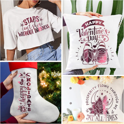 VINYL FROG Metallic Foil HTV Vinyl Roll 12" x5ft Maroon Chrome Heat Transfer Vinyl Iron on Vinyl Easy to Cut & Weed DIY Heat Press Design for T-Shirts