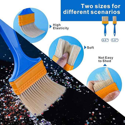 LET'S RESIN Polishing Kit,33Pcs Resin Supplies with Sandpaper,Resin File Kit,Polishing Strips&Blocks,Scissors,Wooden Brush,Cloth, Tools for Jewelry Making Supplies, Silicone Molds