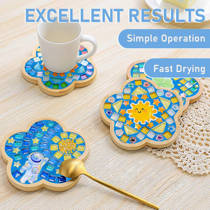 Mosaic Crystal Grout, Mosaics Tile Tools, Mosaic Tile Accessories – Essential for Handmade Grouting and Perfect for DIY Craft Projects (Blue, 8.8oz)