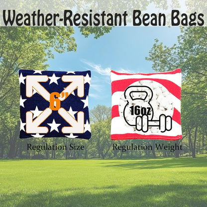 4×2FT Cornhole Board Set,Wooden Corn Hole Games for Adults Bean Bag Toss Game Set, with Corn Hole Bags Set 8,2 Cornhole Boards and a Carrying Case for Wedding/Party/Outdoor/Hiking/Yard