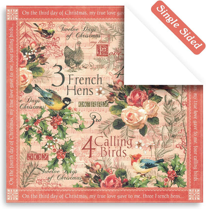 48 Sheets 24 Designs Scrapbook Paper Pad, 6"×6" Single-Sided Decopodge Craft Cardstock Paper,Scrapbooking DIY Decorative Background Cardmaking Supplies.Carols&Paintings - Crafty Corner