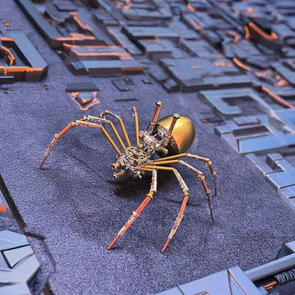 3D Puzzle Metal Model Kits Spider DIY Projects Hobby Kit,Arts & Crafts Making Metal Building Christmas Birthday Gifts (Mechanical Spider E)