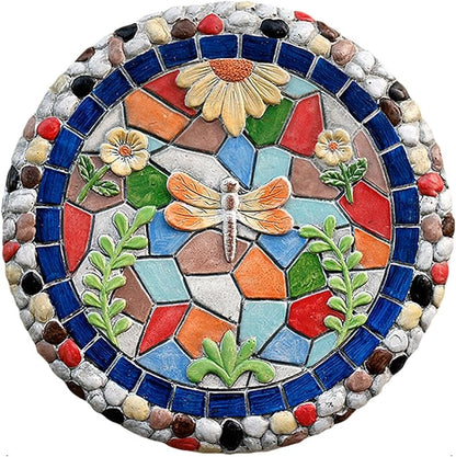 Stepping Garden Stone 1/3 / 6 Pack Step Stone for Yard Pool, Outside Garden Stepping Stone for Yard, Butterfly Dragonfly Gardening Gifts Stairs for Mothers Day (Color : Dragonfly)