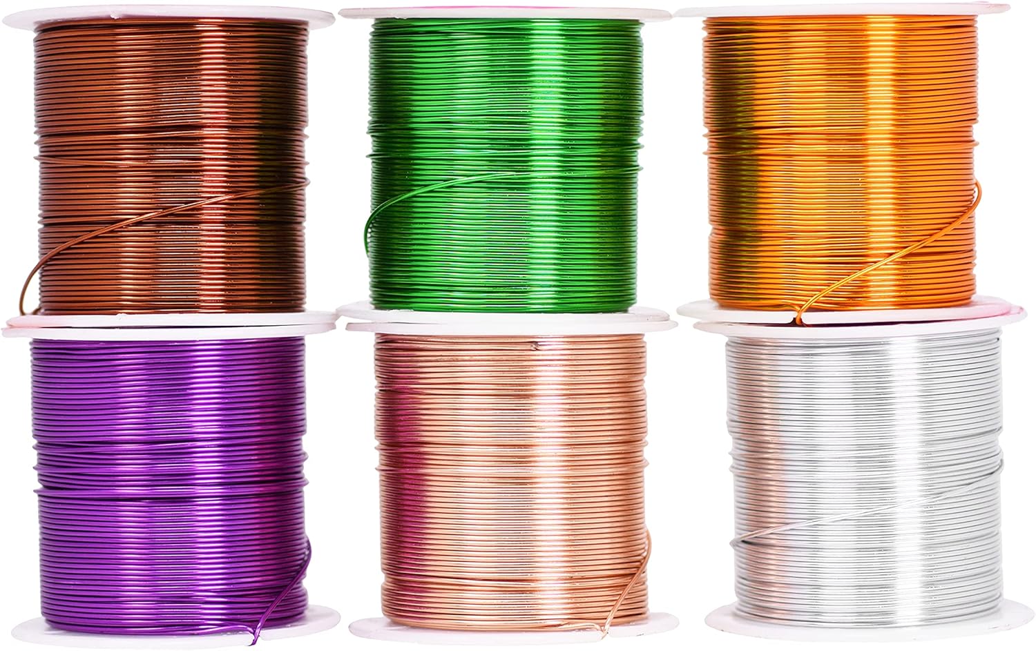 Mandala Crafts 22 Gauge Anodized Aluminum Craft Wire for Jewelry Making - 450 FT Colored Flexible Assorted Wire - Bendable for Bonsai Armature Crafting Sculpting - Crafty Corner