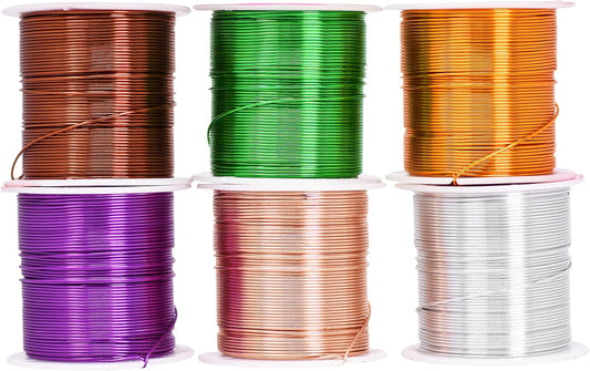 Mandala Crafts 22 Gauge Anodized Aluminum Craft Wire for Jewelry Making - 450 FT Colored Flexible Assorted Wire - Bendable for Bonsai Armature Crafting Sculpting - Crafty Corner