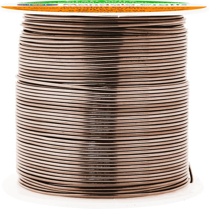 Mandala Crafts 22 Gauge Anodized Aluminum Craft Wire for Jewelry Making - 100 FT Colored Flexible Light Brown Wire - Bendable for Bonsai Armature Crafting Sculpting - Crafty Corner