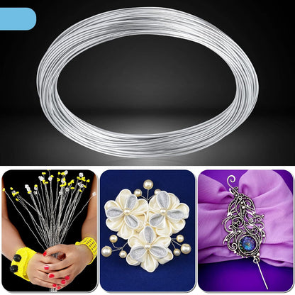 18 Gauge Aluminum Wire for Crafting - 52 Ft Bendable Sculpting Wire, Tarnish Resistant for Jewelry Making, Sculpture & DIY Art Crafts (1mm Thickness)
