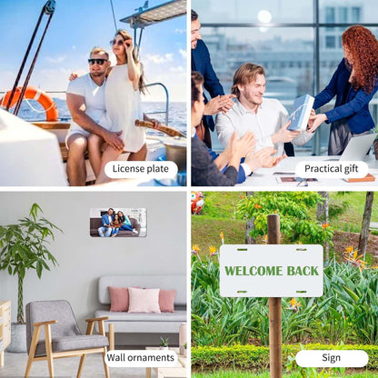 30 Pack 0.65mm Black Aluminum Plate Blanks for Custom Design Work - Automotive Blank Plates for Vinyl, UV Printing, Laser Engraving Personalized Metal Tags,6X12 Inch (30Pack)