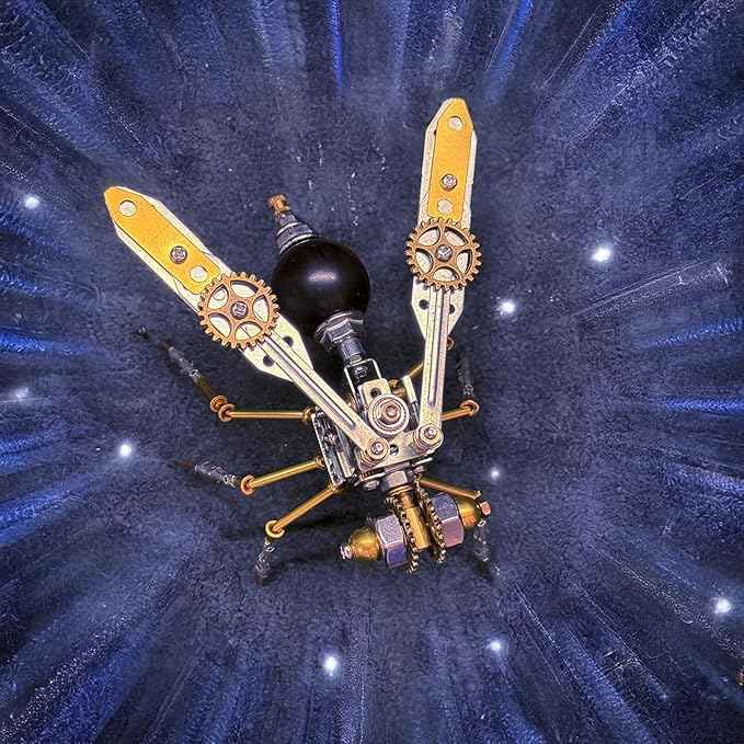 3D Metal Model Kits, Insect Wasp Bug Mechanical Steampunk Sculpture,DIY Projects Metal Building,Arts and Craft Sets,Making Kit,Birthday Gifts, (Mechanical Wasp)