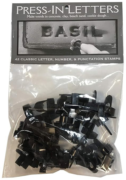 Magnetic Poetry Press in Letters and Numbers Stone Concrete Stamps - Uppercase Classic Typeface