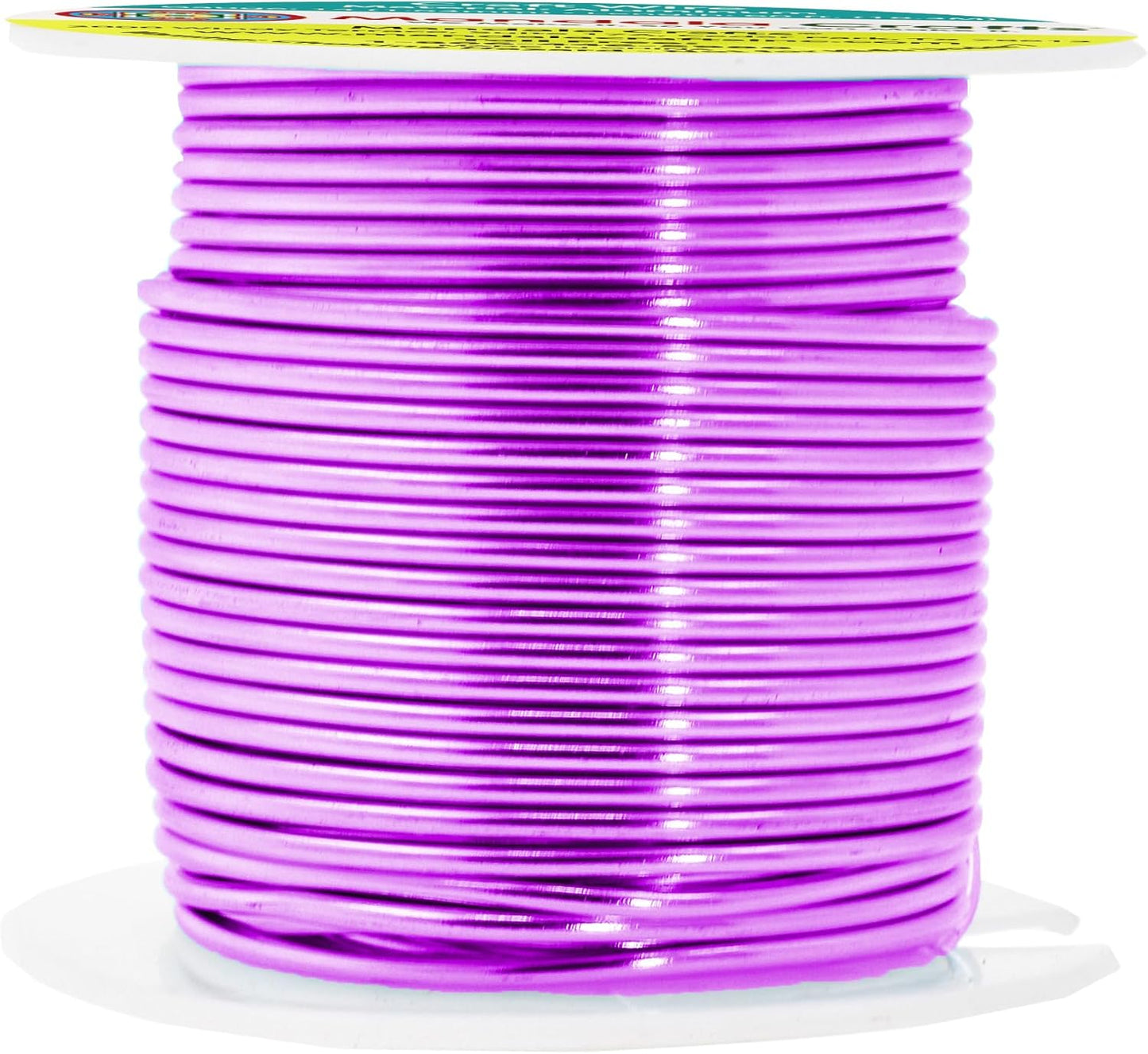 Mandala Crafts 14 Gauge Anodized Aluminum Craft Wire for Jewelry Making - 60 FT Colored Flexible Violet Wire - Bendable for Bonsai Armature Crafting Sculpting - Crafty Corner