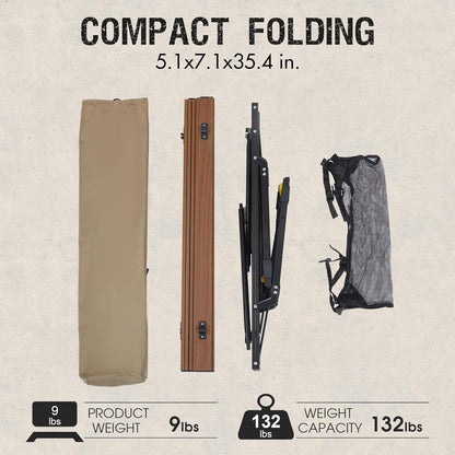 PORTAL Camping Table Portable Folding Table Ultra Lightweight Folding Camp Table 4 Adjustable Legs Aluminum Roll Up Table Top with Carry Bag for Outdoor Travel Backyards BBQ