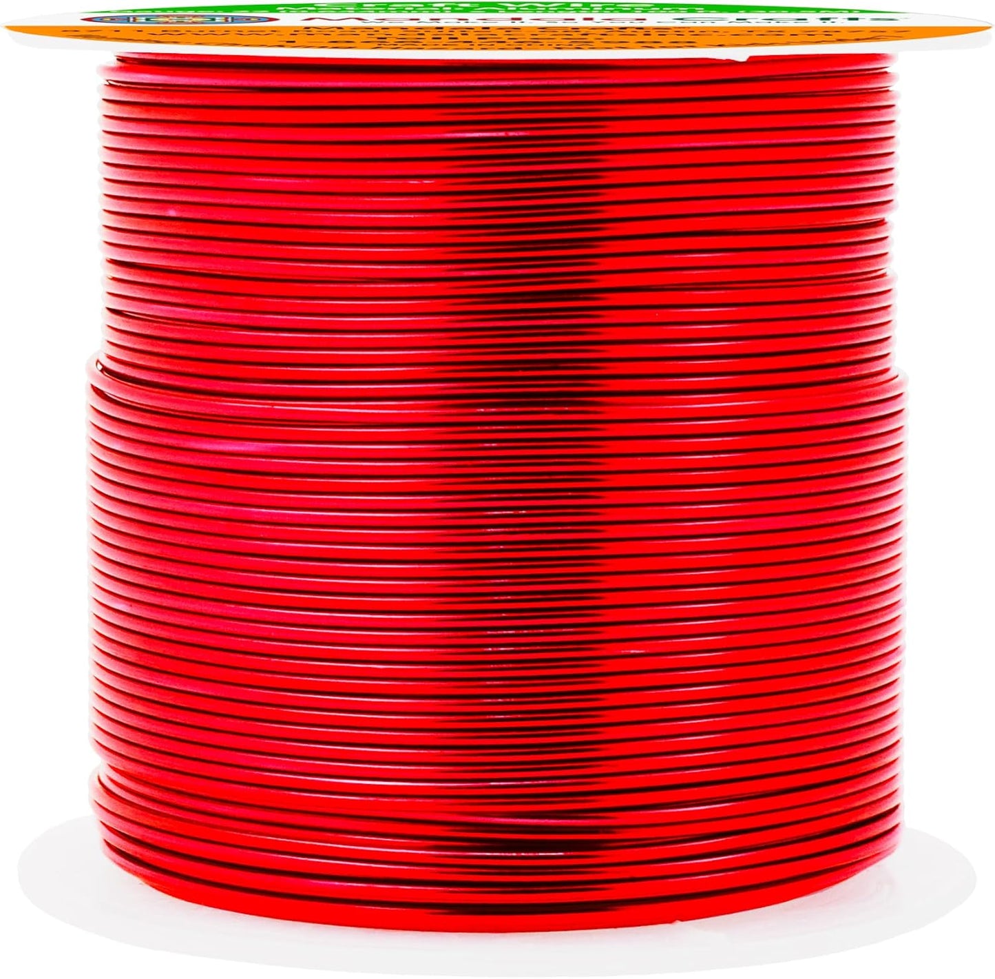 Mandala Crafts 22 Gauge Anodized Aluminum Craft Wire for Jewelry Making - 100 FT Colored Flexible Red Wire - Bendable for Bonsai Armature Crafting Sculpting - Crafty Corner
