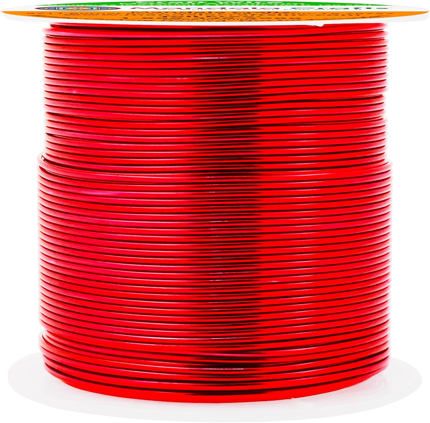 Mandala Crafts 22 Gauge Anodized Aluminum Craft Wire for Jewelry Making - 100 FT Colored Flexible Red Wire - Bendable for Bonsai Armature Crafting Sculpting - Crafty Corner