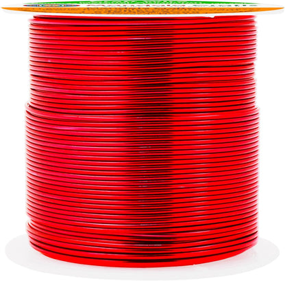 Mandala Crafts 22 Gauge Anodized Aluminum Craft Wire for Jewelry Making - 100 FT Colored Flexible Red Wire - Bendable for Bonsai Armature Crafting Sculpting - Crafty Corner