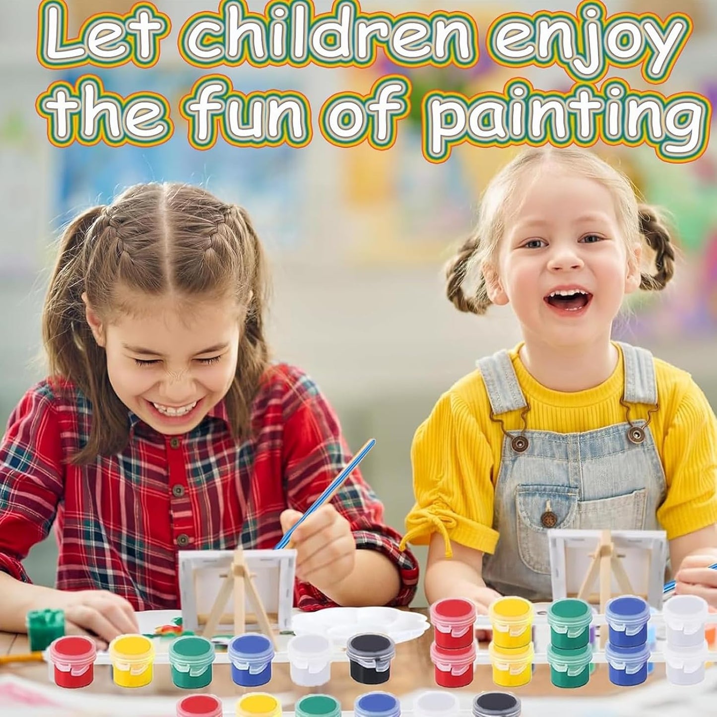 XINDUHUI 30 Pack Mini Acrylic Paint Set, 12 Colors Acrylic Paints Strips for Kids & Adults Craft Paint,420 PCS Kids Painting Kit Container Strips Storage for Home Birthday Classroom Party (420) - Crafty Corner