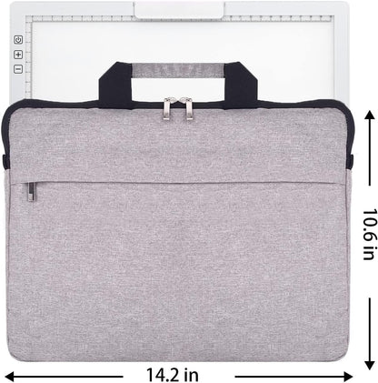 Rechargeable A4 LED Light Pad with Padded Case, YINGWOND Tracing Light Box w/Riser Stands and Paper Clip, 6 Levels of Brightness, Type-c Cable, Wireless Diamond Painting Light Board White