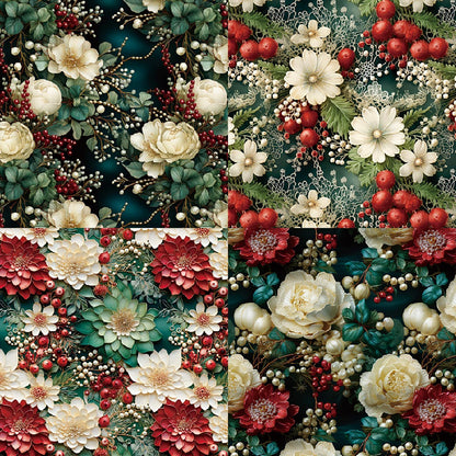 YASMEN Floral Scrapbook Paper Pad - Flower Patterned Cardstock Pads, 6x6 Single-Sided Craft Paper for Card Making, Scrapbooking, Greeting Cards, Junk Journal, Planners, Art Collage - 24 sheets - Crafty Corner