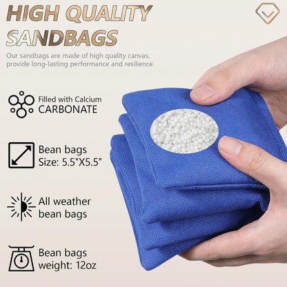 Cornhole Sets 4 x 2 ft / 3 x 2 ft with 8 Bean Bags Regulation Size, Corn Hole Games for Adults Outdoor Bean Bag Toss Game