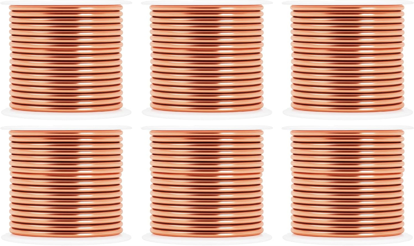 Mandala Crafts 13 Gauge Anodized Aluminum Craft Wire for Jewelry Making - 300 FT Colored Flexible Rose Gold Combo Wire - Bendable for Bonsai Armature Crafting Sculpting - Crafty Corner