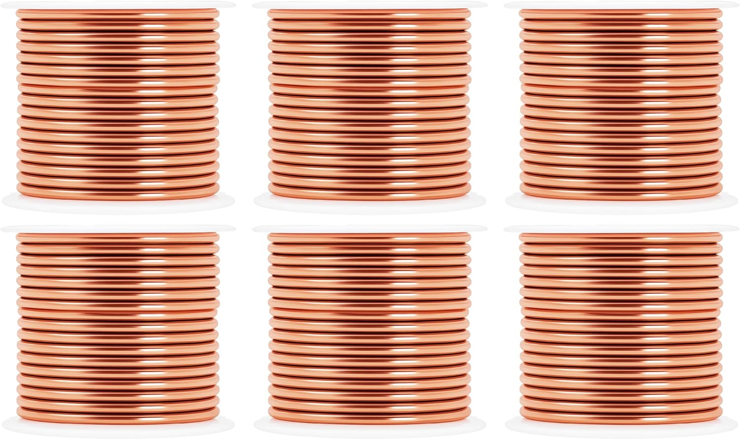 Mandala Crafts 10 Gauge Anodized Aluminum Craft Wire for Jewelry Making - 120 FT Colored Flexible Rose Gold Combo Wire - Bendable for Bonsai Armature Crafting Sculpting - Crafty Corner