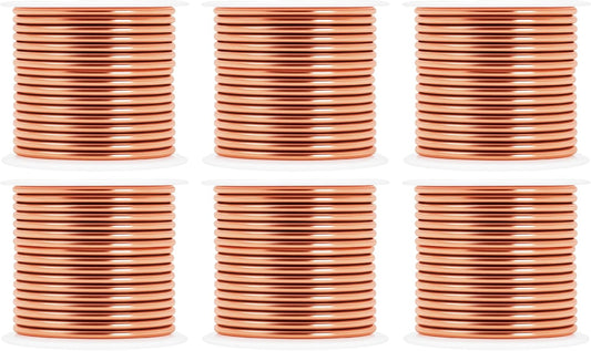 Mandala Crafts 10 Gauge Anodized Aluminum Craft Wire for Jewelry Making - 120 FT Colored Flexible Rose Gold Combo Wire - Bendable for Bonsai Armature Crafting Sculpting - Crafty Corner