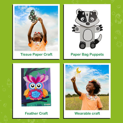 Craftikit® 20 Award-Winning Fairy Garden Crafts for Kids - 20 All-Inclusive Fun Paper Toddler Crafts, Fairy Garden Kit for Kids Ages 3-8