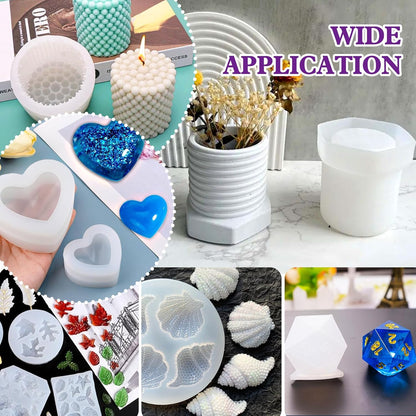 Silicone Mold Making Kit - 150oz Elastic Liquid Silicone Rubber for Making Silicone Mold, Casting - Fast Cured Translucent 18A Molding Silicone for DIY Resin Molds, Candle Molds, Soap Mold, Crafts