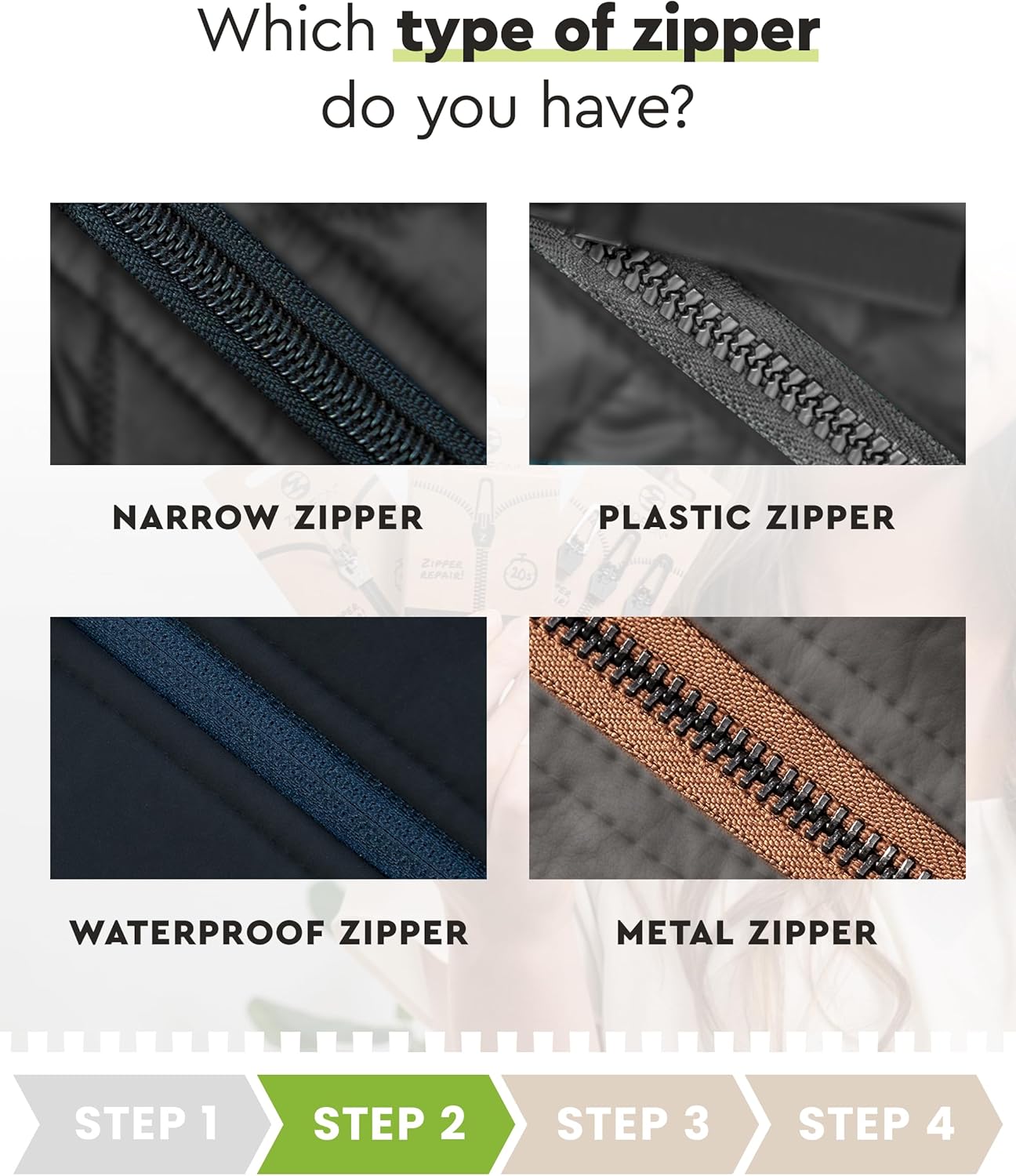 ZlideOn Zipper Pull Replacement - 1pcs, Silver, Narrow (L) - Instant Zipper Replacement Slider