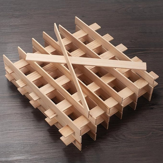 Wooden Dowels for Crafts, Wood Trim Wood Strips Slats for Wall 1/8" × 1" × 12", 30 PCS Square Dowel Rods Wooden Sticks for Crafts, Unfinished Hardwood Sticks Flat Lumber Boards for Woodworking