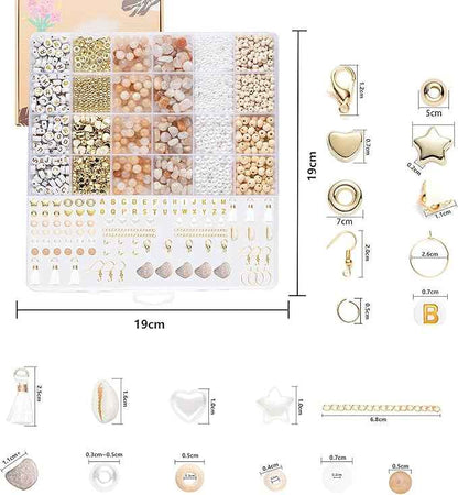 Xylise Jewelry Making Supplies Kit Natural Stone Beads for Irregular Natural Stone with for DIY Craft Bracelet Necklace Earrings for Adults (Pink)
