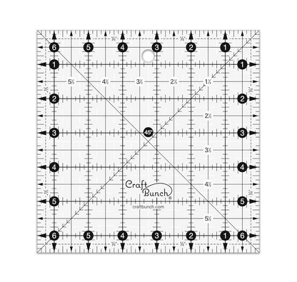 Non-Slip Square Quilt Template Ruler (6.5" x 6.5")